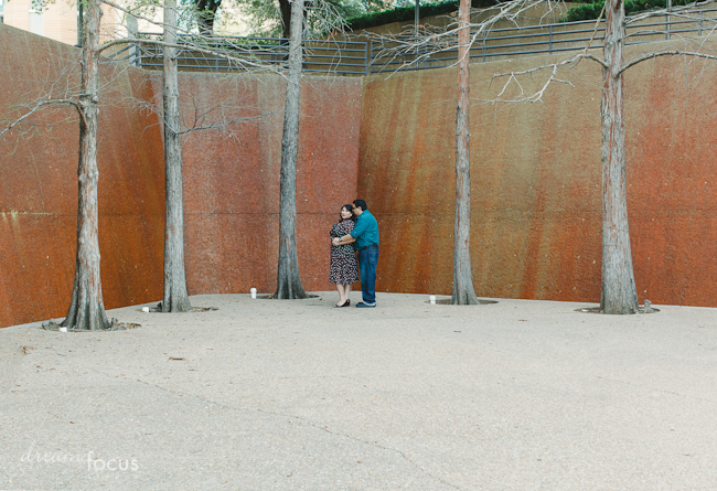 Gaby & Mando Engagement Session | Fort Worth Water Gardens
