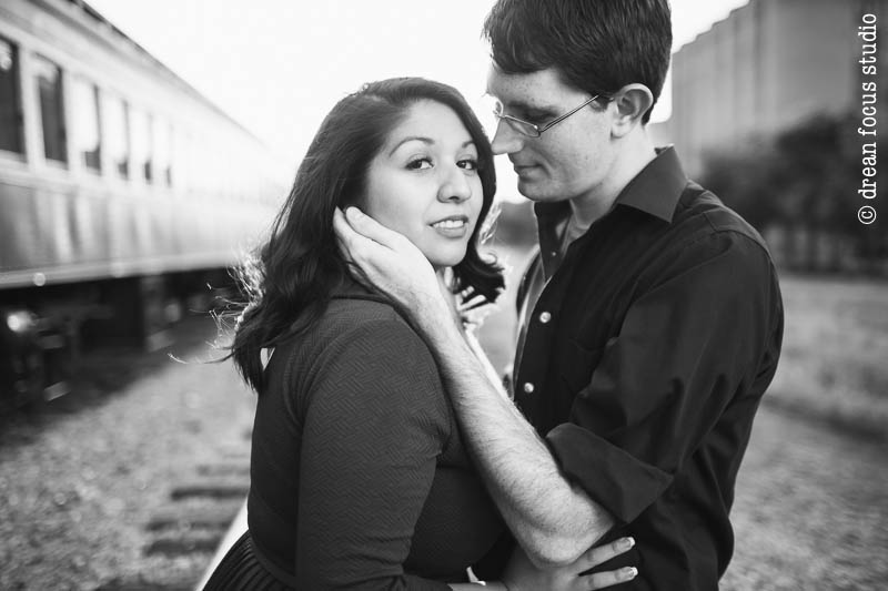 Andrea & John| Engagement Shoot | Grapevine Historic Railroad