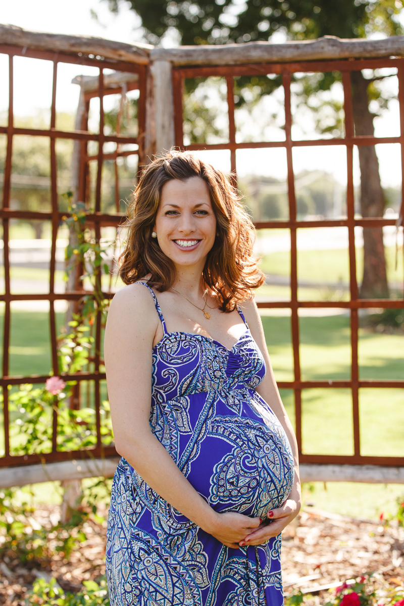 Farmers Branch Rose Gardens Family Maternity Session