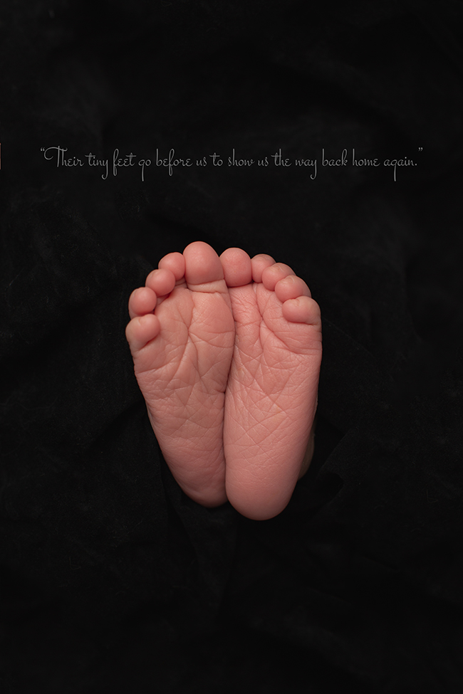 tiny feet baby art dallas newborn photographer