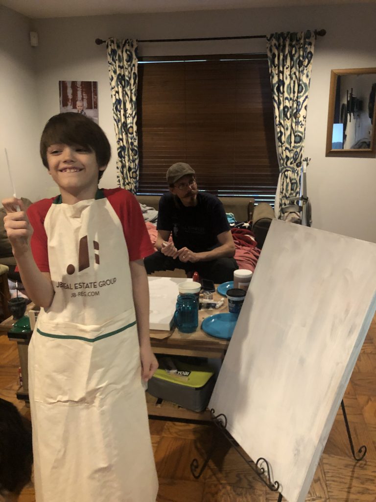 bob ross painting activities for kids quarantine