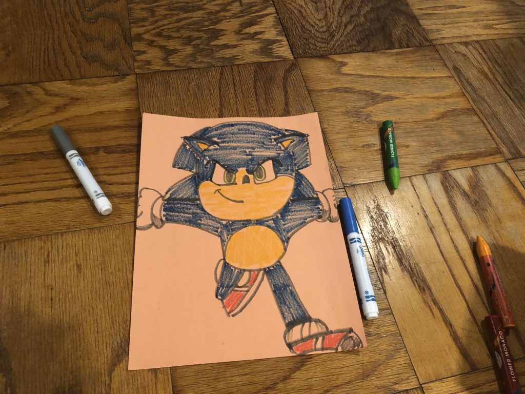 sonic hedgehog drawing kids activities at home