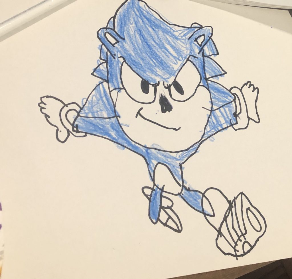 sonic hedgehog drawing kids activities at home