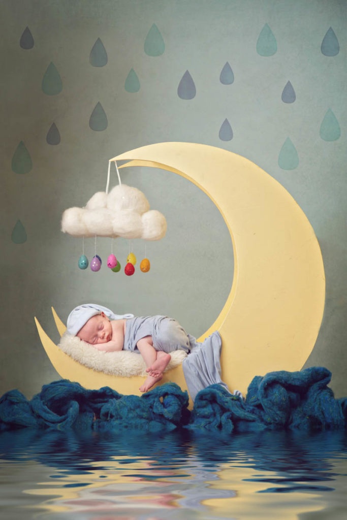 best dallas newborn photographer rain moon