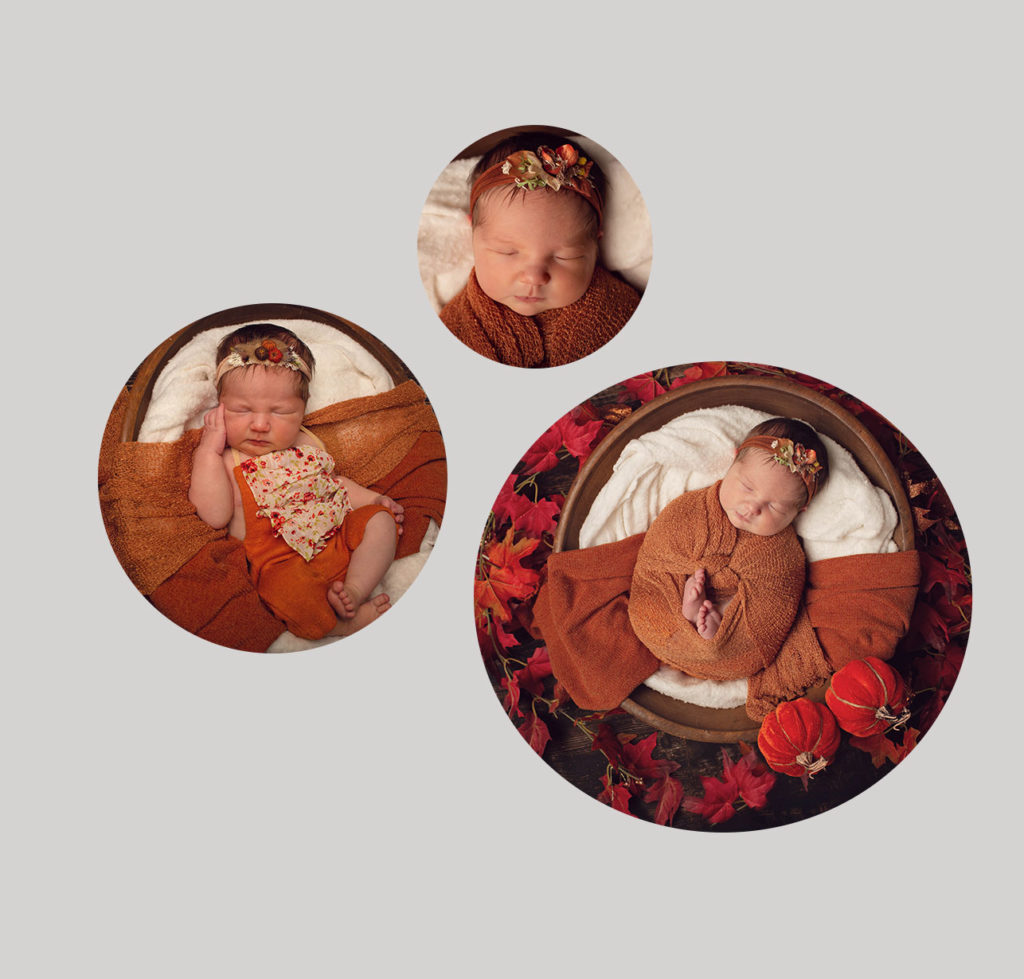 wood circle art newborn wall art